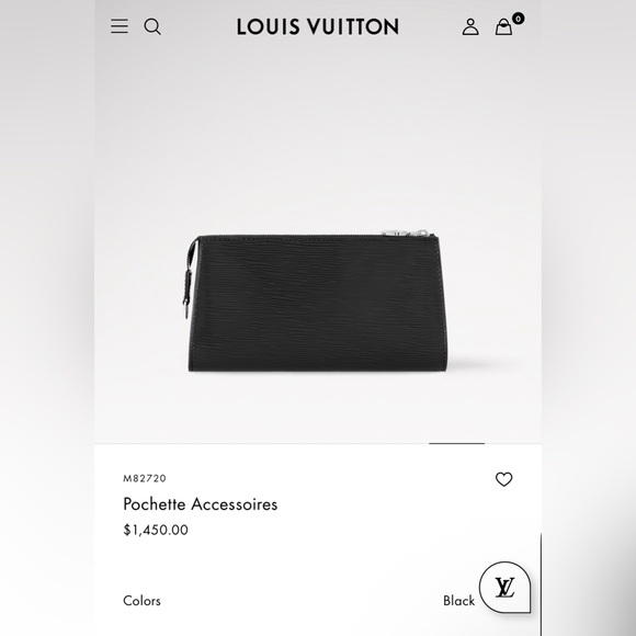 EUC Louis Vuitton LV Pochette Accessory Pouch Handbag with COA, box and dust bag - Picture 12 of 13